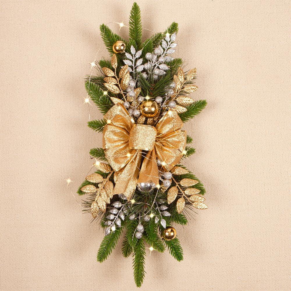 Christmas Stairs Decoration Stairs Wreath Pendant Christmas Nordic Home Scene Decoration Christmas
