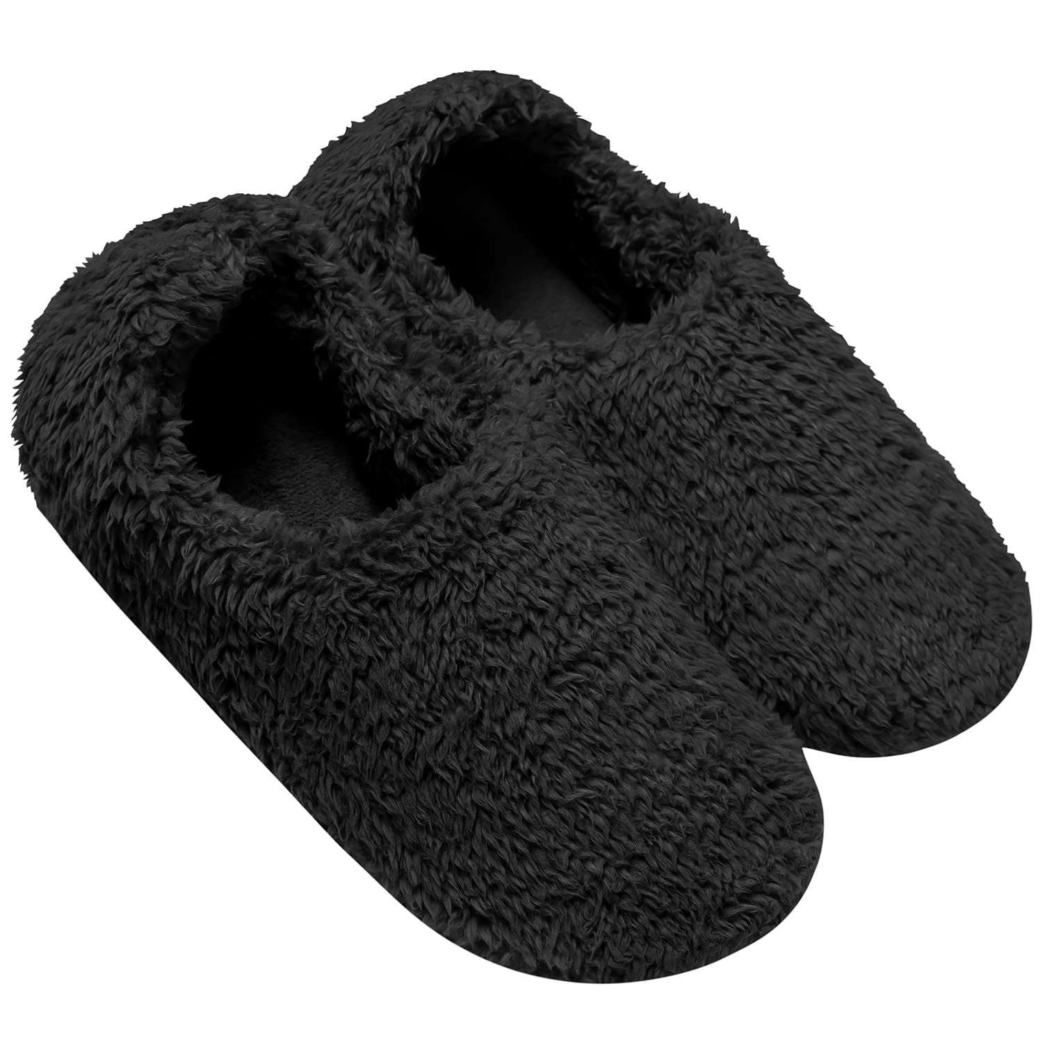 

Fipiifly Зимние Теплые Комнатные Скандинавские Холодные Моющиеся Тапочки, Пушистые, Унисекс, Нескользящие, Бесшумные, Тапочки, Обувь, Стиль, Погода, Теплые, чёрный