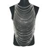 Fashion Luxurious Men Women's Body Chain Underwear With Rhinestone Banquet Stage Performance Party Clothing Jewelry Accessories