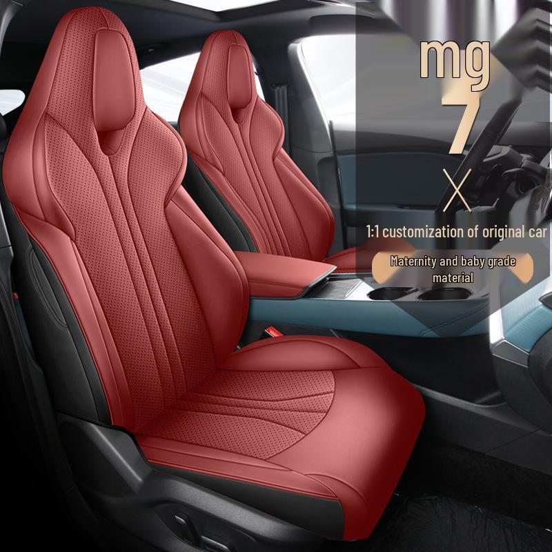Universal Leather Car Seat Cushion for MG 7 - All Seasons, Five-Seater Compatibility