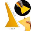 Car Windshield Snow Frost Ice Removal Shovel Scraper Cleaning Tool Triangle Window Tinting Squeegee with Non-Slip Long Handle