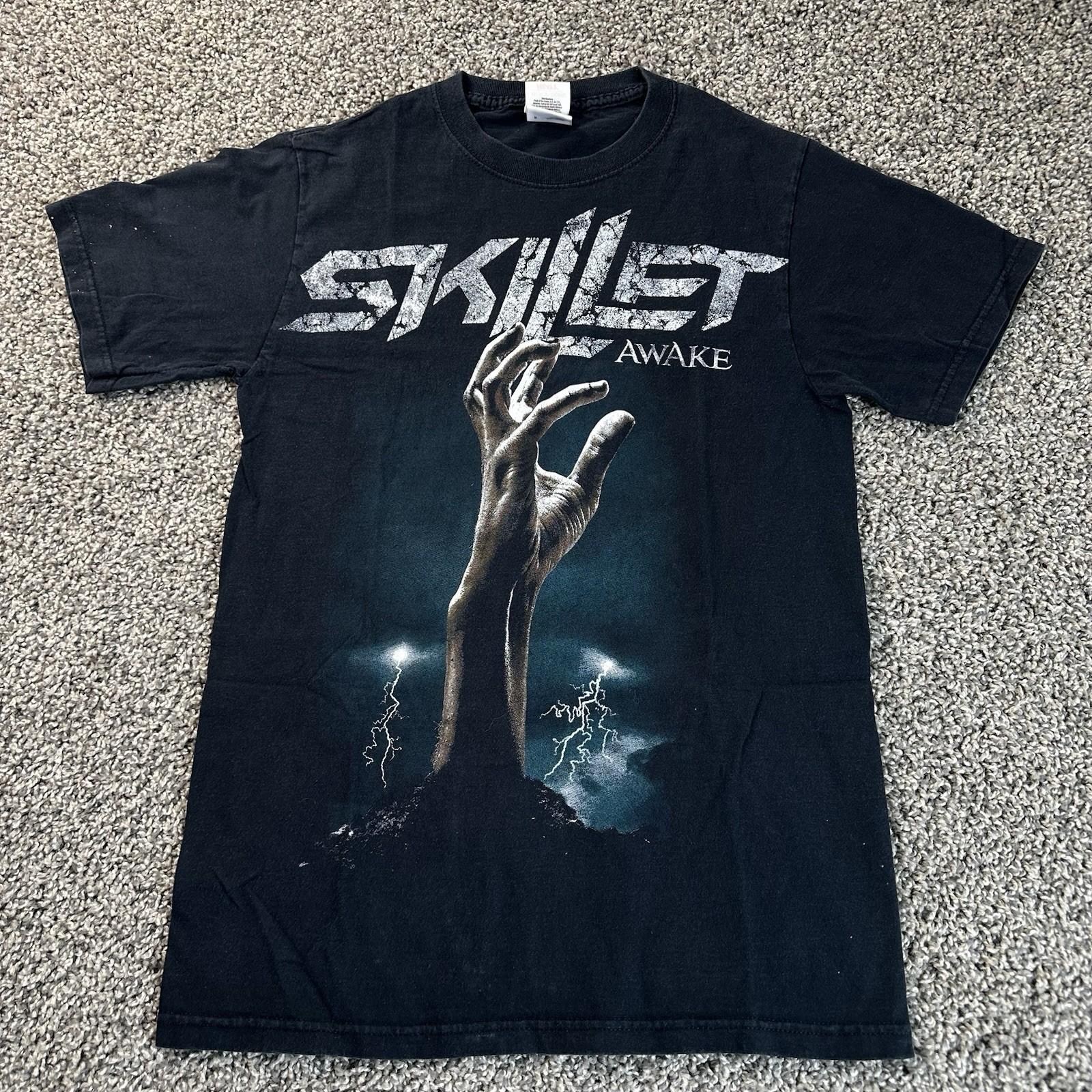 Skillet Band Awake Christian Music Band Hand Lightning T-shirt S to 5XL 2F1897 XXXL