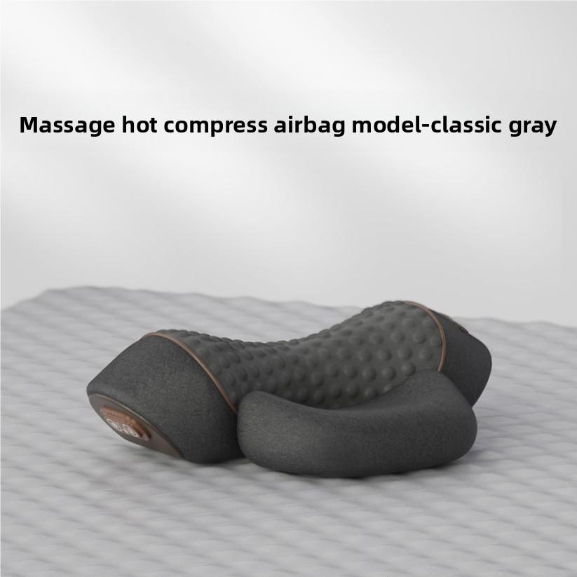 Sleeping pillow heating massage pillow spinal massage non-traction neck care pillow серый
