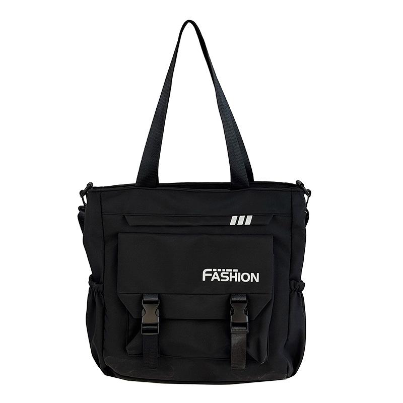 

New fashionable large-capacity portable shoulder bag, class bag, tote bag, primary and secondary school student tutoring bag, shoulder bag.
