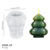 DIY Christmas Tree & Snowman Candle Silicone Mold for Aromatherapy and Decorations