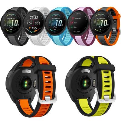 20 mm Silikonarmband für Garmin Forerunner 165 55 158 168 645 Music, Ersatzarmband für Garmin Venu/Venu2 Plus Zubehör