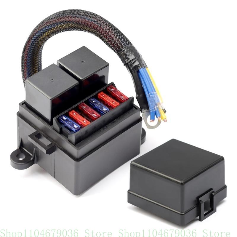 Waterproof 12V Relays Fuses Box Set with Pre Design Suitable for Car Trucks Boats & Marine Automotive Applications