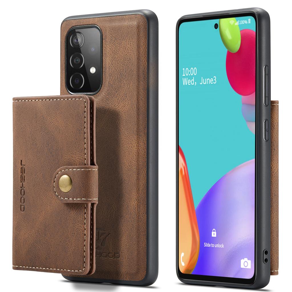 Leather Cards Slot Detachable Case for Samsung Galaxy A53 A33 A73 A52S Flip Magnet S23 Ultra S22 S21 FE S20 Plus Wallet Cover
