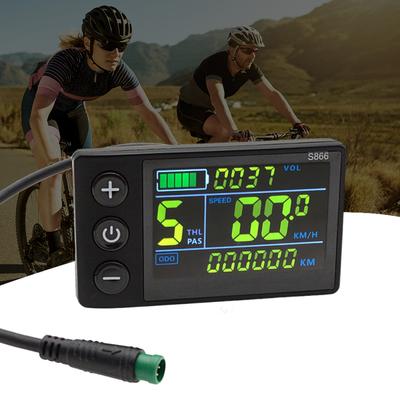 24V/36V/48V Elektrofahrrad-Display Wasserdichtes Fahrrad-Tachometer Verschleißfestes Elektro-Roller-Display für Outdoor-Fahrradfahren