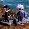 New 13cm Jujutsu Kaisen Geto Suguru Painted Gk Figure Chibi Statue Desk Car Decor Trendy Collectible Gift For Anime Fans