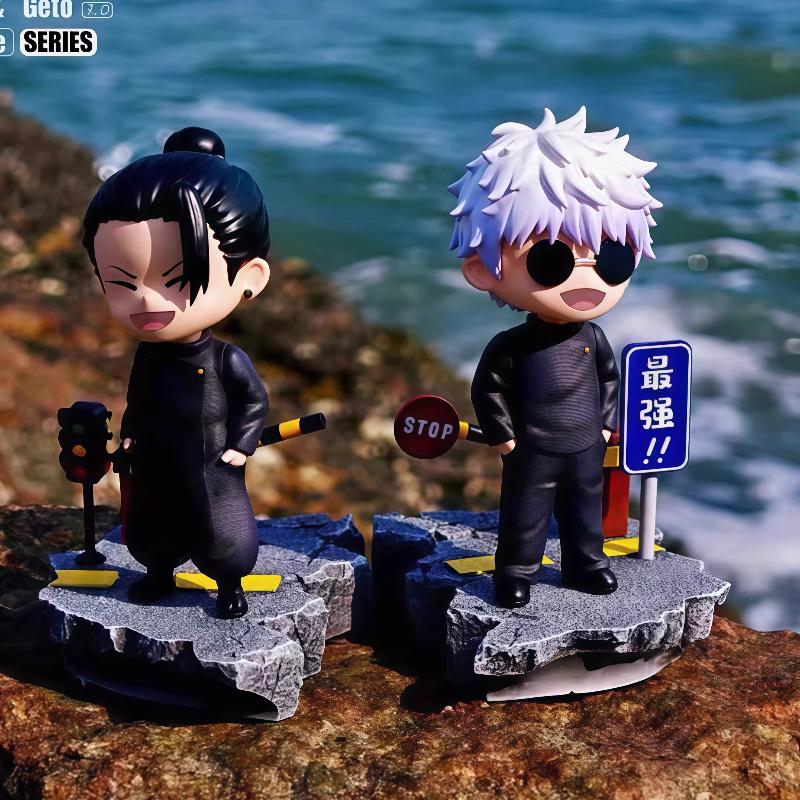New 13cm Jujutsu Kaisen Geto Suguru Painted Gk Figure Chibi Statue Desk Car Decor Trendy Collectible Gift For Anime Fans