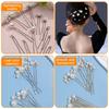 Set von 12 Perlen Haarspangen Styling-Accessoires U-Form Design Sicherer Halt Haarspange für Hochzeit Braut Hochsteckfrisuren Hochsteckfrisuren Formen