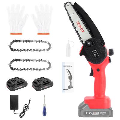 6 Inch Mini Electric Chain Saw Portable Rechargeable Cordless Saw Trimmer
