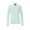 FILA Explorer Classic Comfortable Versatile Slim Fit Elastic Half-Zip Knit Long Sleeve T-Shirt Women Tops Dream-Awakening-Green A11W547203FLG