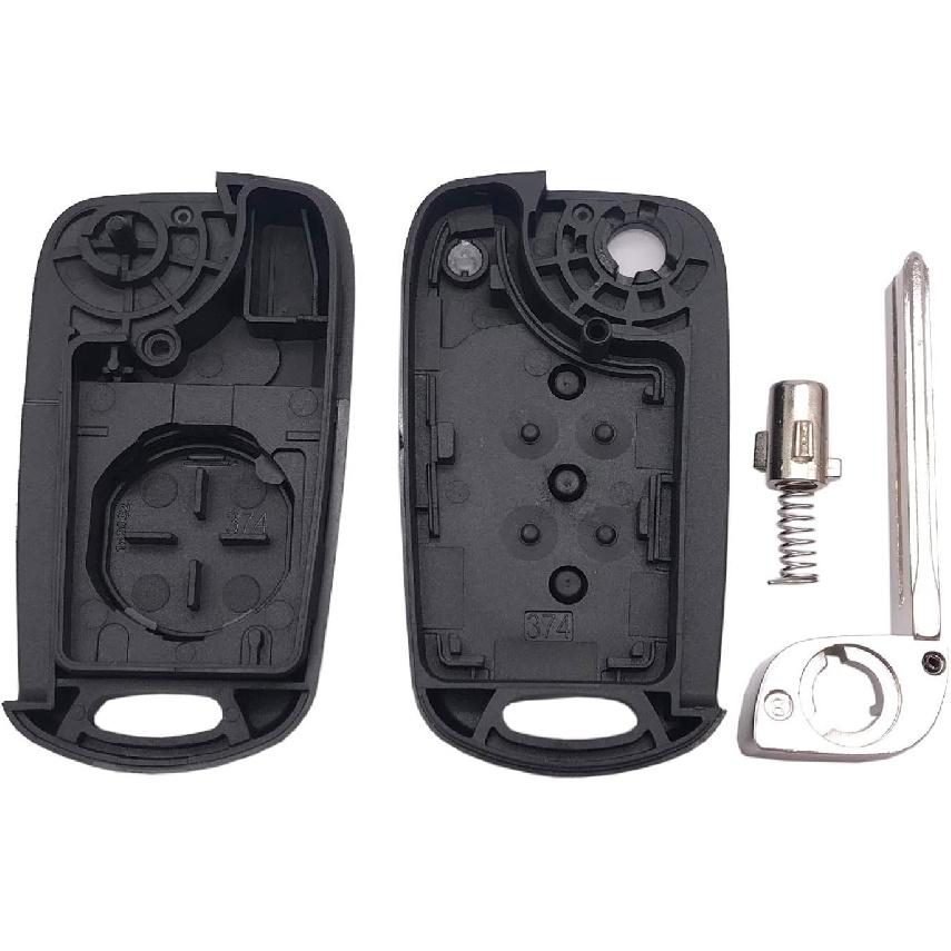 Flip Folding Replacement Key Fob Cover Fit For 2012-2014 Kia Soul Rio Keyless Entry Key Fob Case Shell