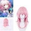 Sakura Pink Gradient Three Seven Cosplay Wig With Realistic Scalp