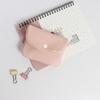 Portable Mini Cash Wallet Solid Color Cotton Cosmetic Bag Soft Lightweight Earphone Bag Women