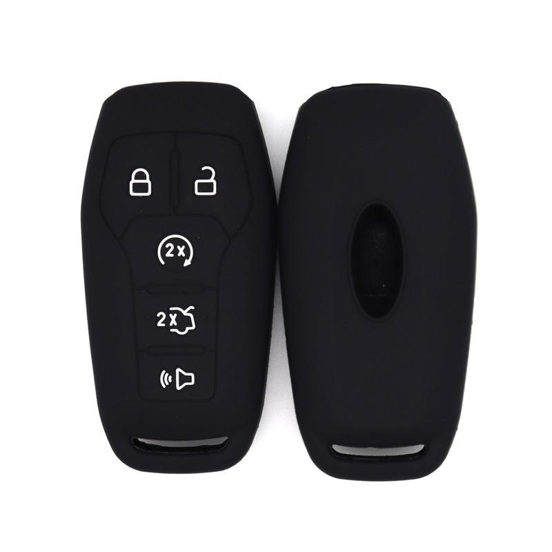 

Fall-proof key cover, suitable for Ford Taurus, Edge, Roadster, Lingyu Explorer, Conqueror 5-key car key bag чёрный