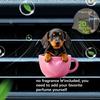 2D flat cup dog car vent clip decorative diffuser (fragrance not included), car interior decoration, aromatherapy clip, ideal for holiday gifts