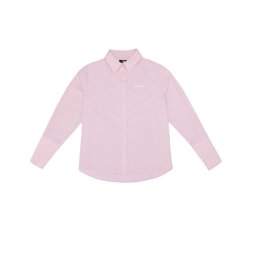 Converse Shirts Women s Pink Lapel Moderate WCJ447-AJK L