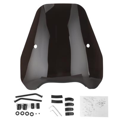 Universal Motorcycle Windshield Retro Style Wind Deflector Windscreen Front Headlight Fairing