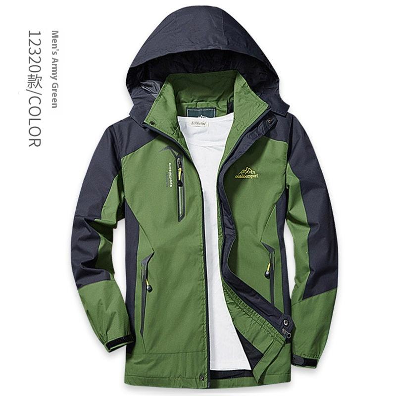 Damen Herren Outdoor Sport Kapuzenjacke Winddicht Wasserdicht Regenmantel Jacke Einlagig Dünn Angeljacke Outdoor Bergbekleidung