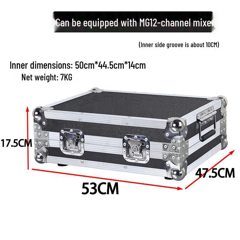 Soundcraft MG12 Mixer Flight Case for 16-Channel Audio & Lighting Console