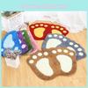 Absorbent Foot Nonslip Shape Bath Bathroom Bedroom Floor Shower Soft Mat Rug