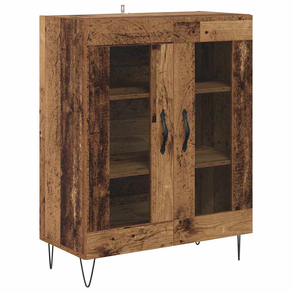 Highboard Reclaimed Wood Look 69.5 x 34 x 180 cm Particleboard
