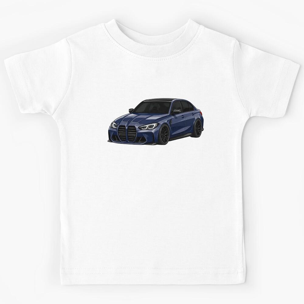 G80 3 Competition Individual Tanzanite Blue Performance Sedan Mini Toon Kids T-Shirt 130
