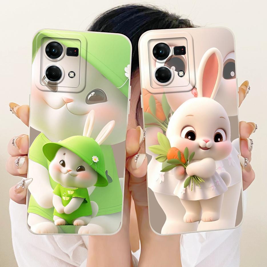 For Oppo Reno 7 4G Case Reno8 4G CPH2457 Cute Fashion Cartoon Cover Soft TPU Phone Case For Oppo F21 Pro Reno7 4G CPH2363 Fundas
