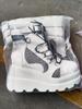 Women's 2022 Pink Wedge Heel Martin Boots with Thick Sole - Plus Size, European & American Fashion Short Boots