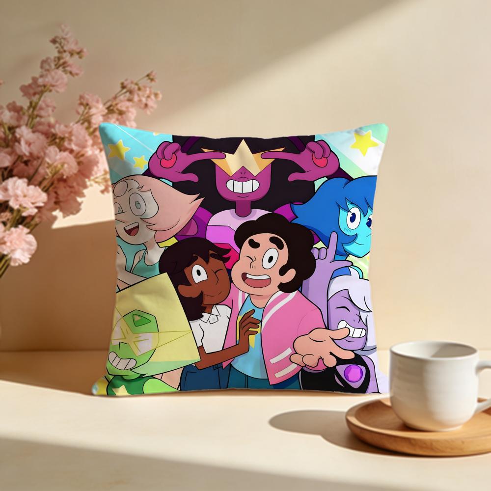 Hot SSteven Universe Futureied Cushion Cover Stylish Washable Pillow Cover Ideal for Couch Bedroom Car Decoration