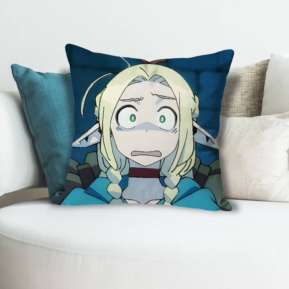 DDelicious in DDungeonsS Anime Celebrity Merchandise AllMatch Printed Pillow Case Sofa Car Office Room Decoration Protector