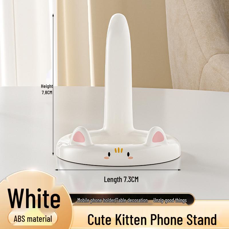 Multifunctional Cute Cat Phone Holder - Portable Desktop Stand for Lazy Viewing