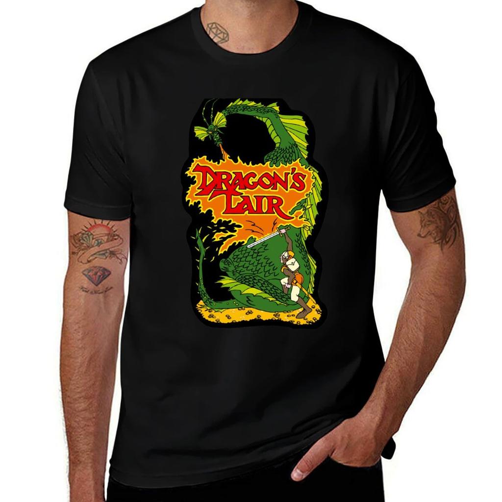 Dragons Lair Tshirt Vintage Print Crew Neck Tee