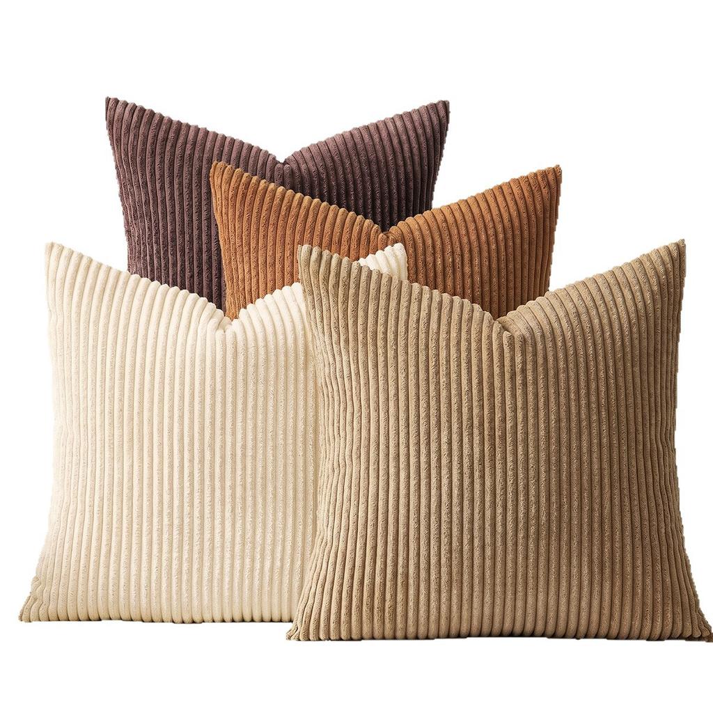 Solid Color Simple Corduroy Pillowcase 2026 New Living Room Sofa Cushion Decoration Pillowcase Cover