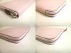 Authentic HERMES Lignt Pink Veau Epson SILK\'IN LINE Round Zip Wallet Azap Long #a817  Refurbished