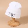 Style Versatile Hat Exquisite Embroidered Mens Womens Warm Knitted Hatscaps