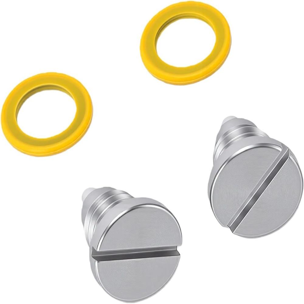 2PCS Replaces 8M0058389 Gear Case Drain Plug Magnetic Oil Vent Plug  Outboard Maintenance