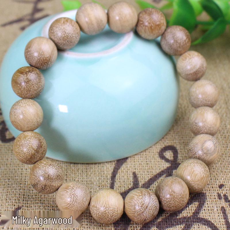 Sandalwood 10MM Single Loop Bracelets - Unisex Buddhist Beads Rosary Jewelry