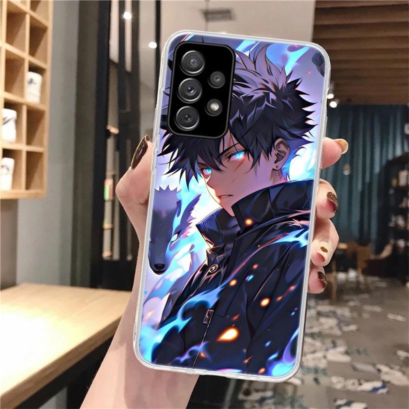 

Kaisen J-Jujutsu Fushiguro Megumi Soft Phone Case For Samsung Galaxy A52 A42 A32 A12 A22 A51 A50S A30S A20S A10S A71 A41 A31 A21 Samsung A50