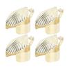 4Pcs Candle Snuffer Candle Extinguisher Metal Shell Pattern Automatic Candle Stopper for Candle Extinguishing