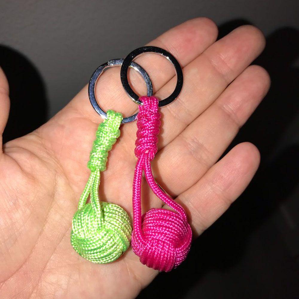 Parachute Rope Lanyard Outdoor Survival Jewelry Key Chain Key Ring Keyfob Fashion Accessories
