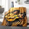 Elvis Presley Customize Text Blanket Cozy Personalized Blanket Comfortable Perfect for Bed Living Room Office Picnics All-Season Use