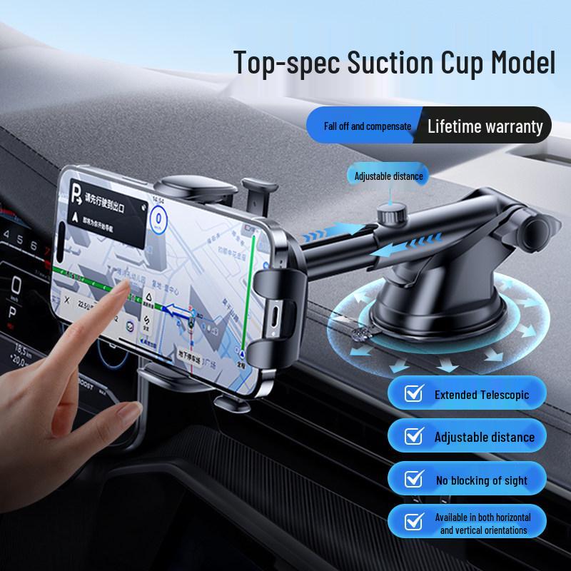 2025 Multi-Functional Car Phone Holder with Suction Cup for Navigation