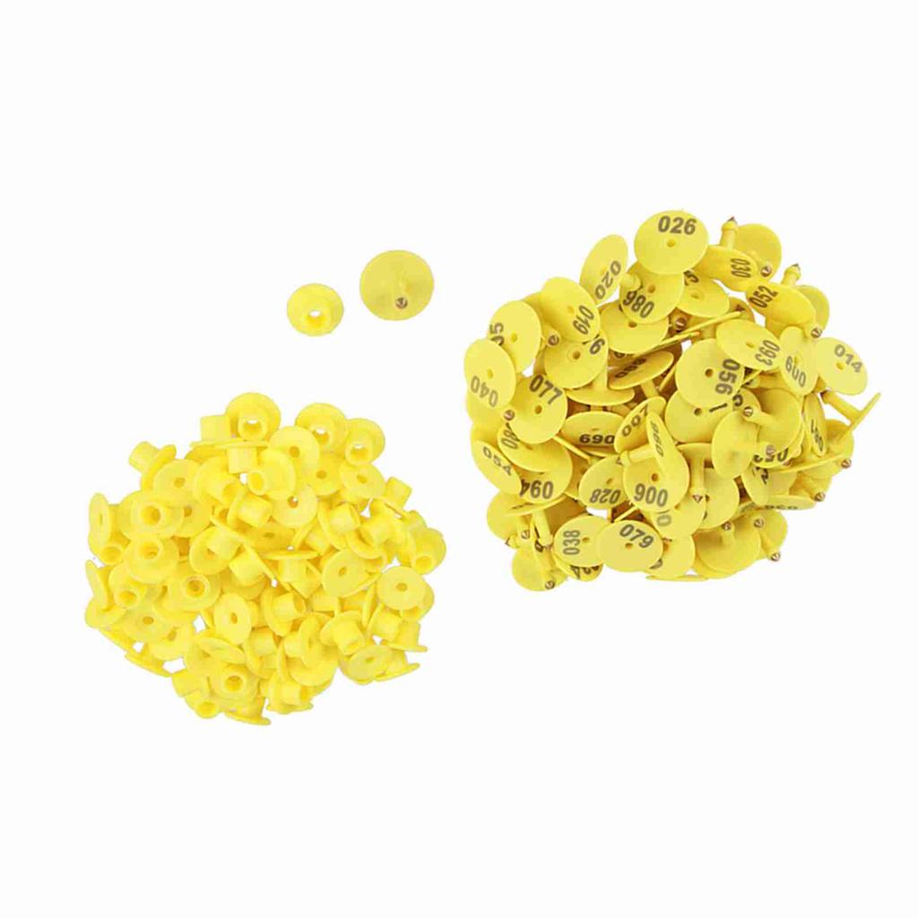 100Pcs Set Sheep Goat Hog Pig Cattle Beef Cow Livestock Ear Number Tag Farm Animal Lettering