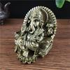 Lord Ganesha Statue Sculpture Elephant God Buddha Statues Figurines Resin Bronze Color Ornament For Home Garden Decoration