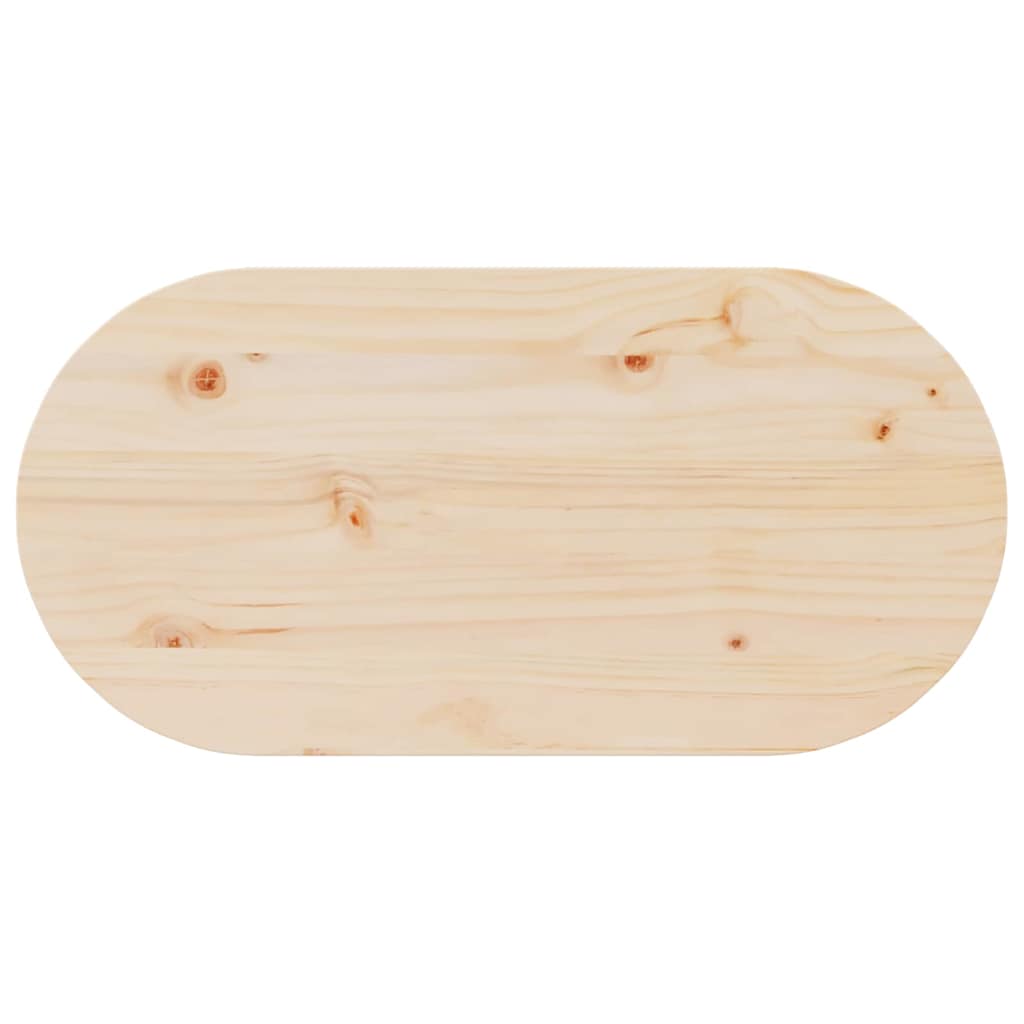 Natural Coffee Table 80 x 39.5 x 35 cm Solid Pine Wood