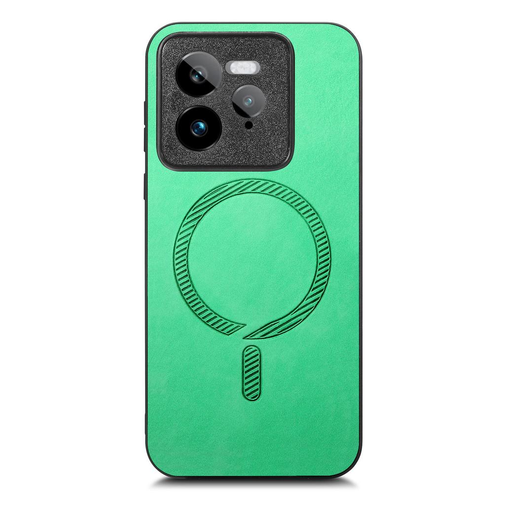 For Realme GT 7 Pro 5G Leather Back Magnetic Case Skin-touch Phone Cover